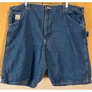 Pointer Brand Carpenter Denim Shorts Mens 42 Blue New Made in USA Workwear